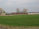 West train at Wilton, Nov. 8, 2005.  Consist is 707/708/709/717/701/718 and 43 cars.