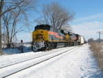 Westbound turn heads in at N. Star to meet the east train.