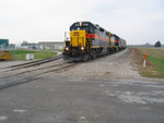 East train arrives at Twin States, Oct. 30, 2005.