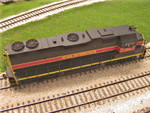 BEFORE: Stock Athearn unit, top view