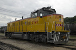 A new UP Genset out of NRE in Silvis sits in Rock Island, IL awaiting delivery to the UP via the IHB in Chicago.  02-Jun-2007.