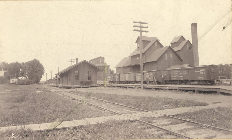 Walcott, IA in the early 1900s.