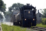 The Weed Sprayer heads west along 5th Street in Davenport, IA on 26-Jun-2007.