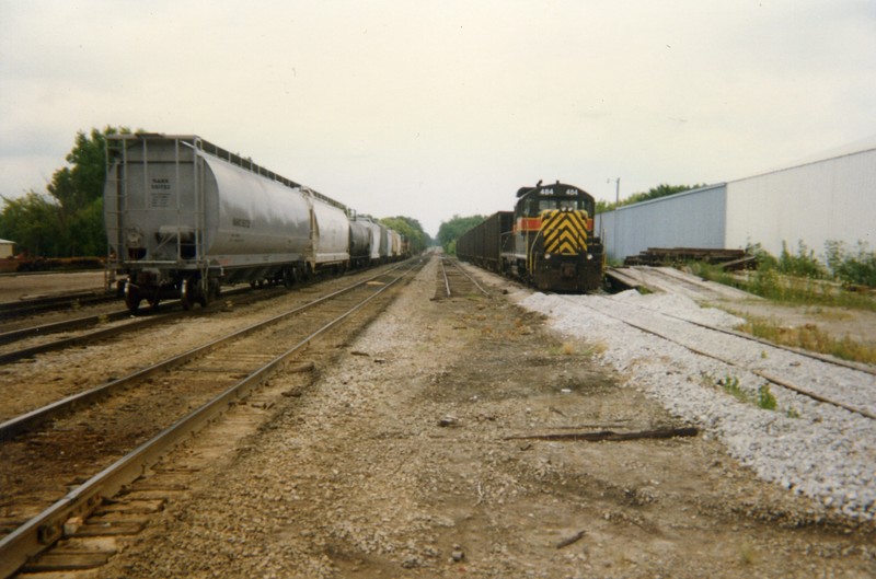 Old Newton yard looking east from the middle crossing.