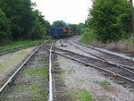 West train is departing Atlantic, June 20, 2006.