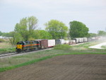 Westbound at the Wilton overpass, May 5, 2006.