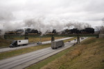 Crossing I-80 east of Dexter, IA.