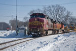 BIRI-27 waits for BNSF's H-GALNTW1-28 @ Colona, IL.