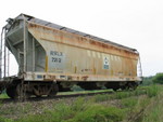 Cool potash hopper on Twin States siding, Sept. 10, 2006.