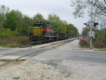 And, backing eastward up N. Star siding with two loads for Gerdau.  Oct. 11, 2005