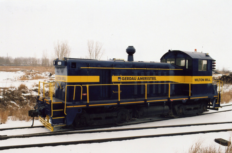 Gerdau's newly repainted switcher.