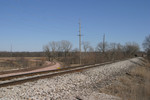 The west leg of the wye, looking east along the IAIS main on 16-Mar-2005