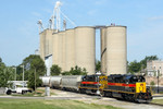 #151 has the East train at Minooka, Illinois, July 3rd, 2008.