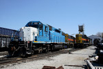 #155 in EMD blue at Iowa City, Iowa April, 21st 2007.