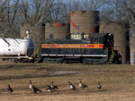 The RISW local with the 250 paces the traffic on Andalusia Road at Milan, Illinois December 3rd 2002.