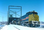 801 crosses the Mississippi on a cold February 4th, 1996 with "CBBI".