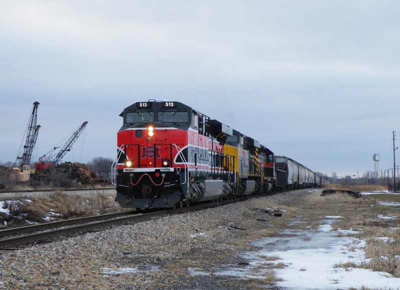 Maybe not the most exciting shot, but CBBI gets forwarded to Carbon Cliff by its Newton based crew as they pass through East Moline, IL. With 10 mph running, it was hard to pass up an easy chase...
