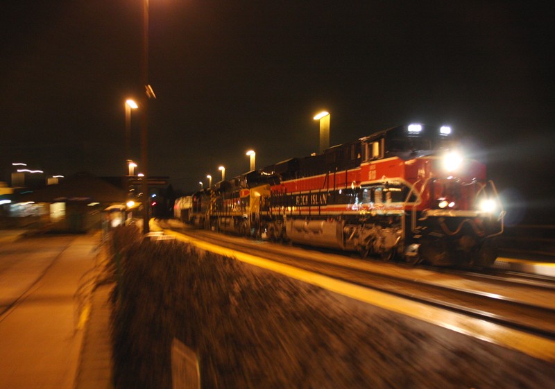 Finally, we decided on one more roll-by at 1:30 in the morning as CBBI comes cruising through New Lenox on Metra's Joliet Sub. After a 22 hr chase across Iowa and Illinois, we decided on this being our last attempt. Till next time.