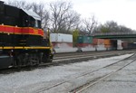 Iowa 703 idles away as CBBI pulls east. A day after all the snow melted you can clearly tell the IM yard out in CB have gotten really muddy!