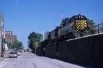 BICB takes the highline through downtown Davenport, Iowa August 7th, 2002.