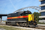 #628 poses at BNSF's Lower Yard in Rock Island, Illinois, 09/18/08.