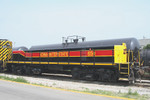 Converted from former IAIS Geep #466 is slug 650, mated up with 601 at Rock Island, Illinois June 17th, 2007.