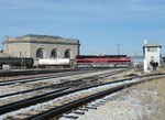 ANBIU bounces across the BNSF/CN/UP diamonds at Joliet.