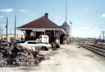 Rock Island depot in Iowa City, April 1980