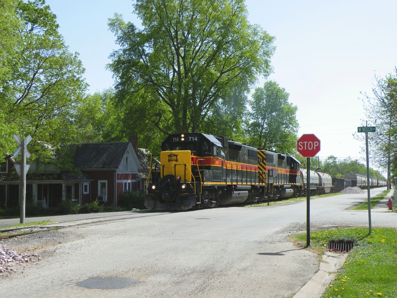 Once again rattling the windows of Chillicothe's residents, 714 north trundles along.