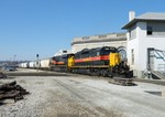 Rumbling through Joliet, 154 leads 115+ loads of ADM traffic and ethanol from Rock Island.