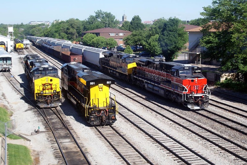 The CBBI comes into the Iowa City Yard.