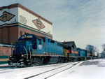 LLPX 2031 West passes Missouri Division Junction at Davenport, Iowa  January 28, 2004.