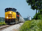 Climbing up out of Putnam, 510's newly installed Nathan p3 airhorn rings across the corn fields.