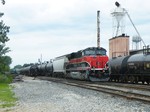 MEBIU rolls through downtown Rockdale with ethanol for the CSX. 07-15-10