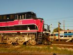 The next Metra Electric trainset is ready to dpt BI for Chicago while BICB waits for the signal home. 08-11-10