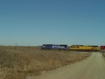 UP detour west of Menlo, Dec. 7, 2006.