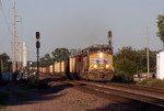 An empty coal train. Notice the waiting IAIS to the far right.