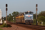 MoPac heritage unit on an east bound light move.