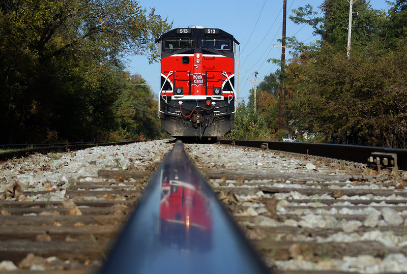 A rail view of 513.