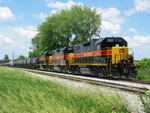 Extra eastbound in the hole at N. Star siding.  June 7, 2006.