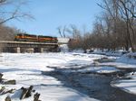 I chose a unique vantage point as the extra cruises into Joliet and over the Hickory Creek.