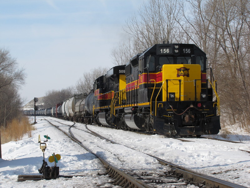 An extra eastbound sits in Rockdale lead by the 154, this train was hung high and dry until a crew was called to move some traffic out of Burr Oak west. After the storm a few days prior things got pretty clogged in BI.