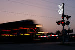 KCS 4684 on the west crossing at Marengo at sunset.