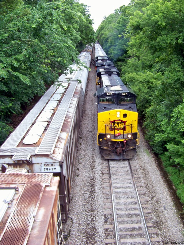 CRIC22 heading east to tie down at 1st Ave. 6/22/11