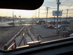 View of rail fans from the cab of IANR 678.