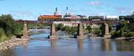 Westbound on Iowa River Bridge continuing working.