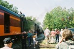 Watering the engines in Iowa City, Sept. 15, 2006.