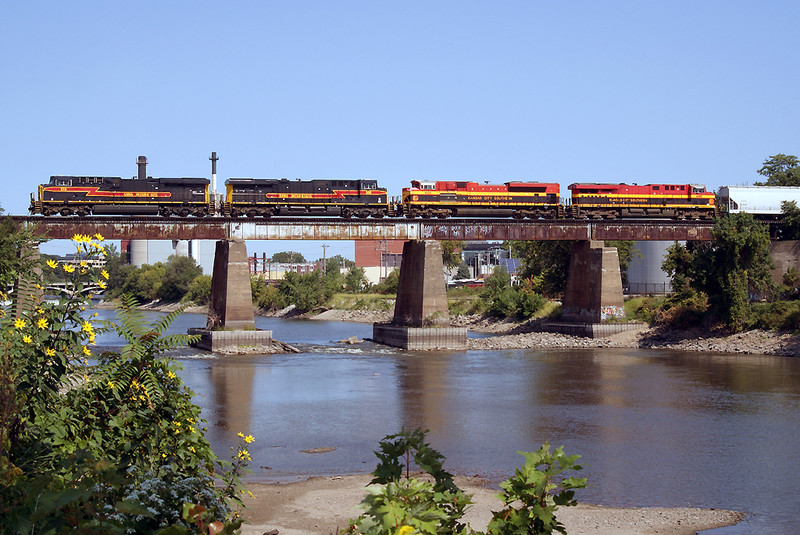 The first trip onto the bridge.