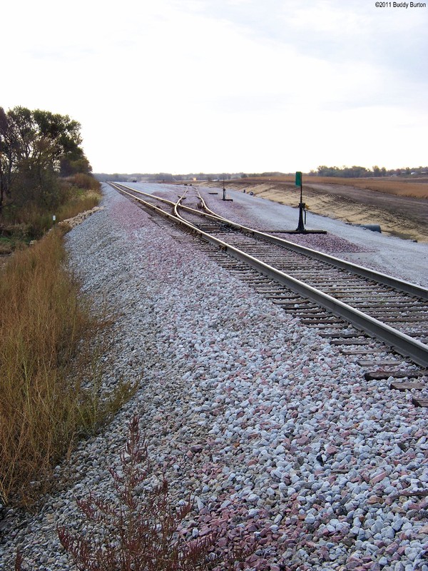 "Throat" view of the west-end of the Locomotive Shops yard