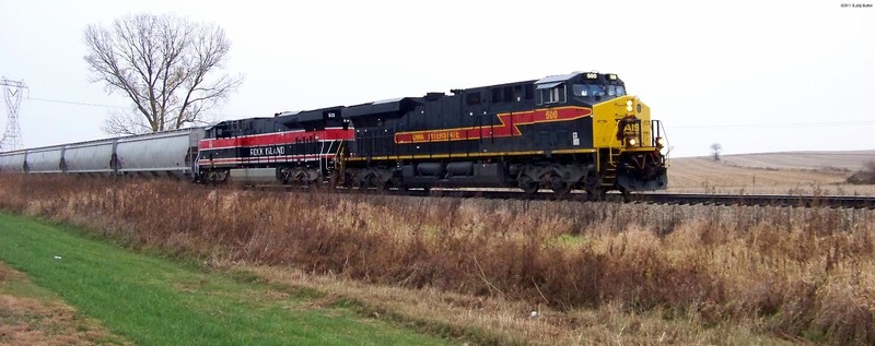 CRIC02 coming down into Walford, IA.